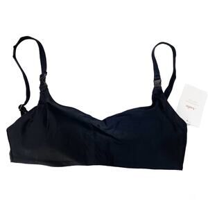 Andie Bikini Top Womens Small Black The Riviera Classic Basic Swimwear New NWT